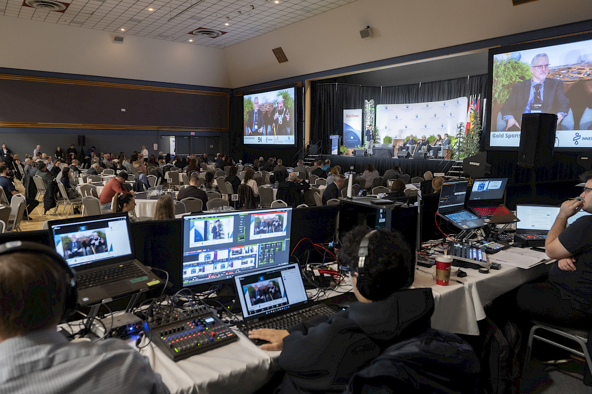 Attendees gather in the auditorium at the 2025 BC Natural Resources Forum in Prince George.