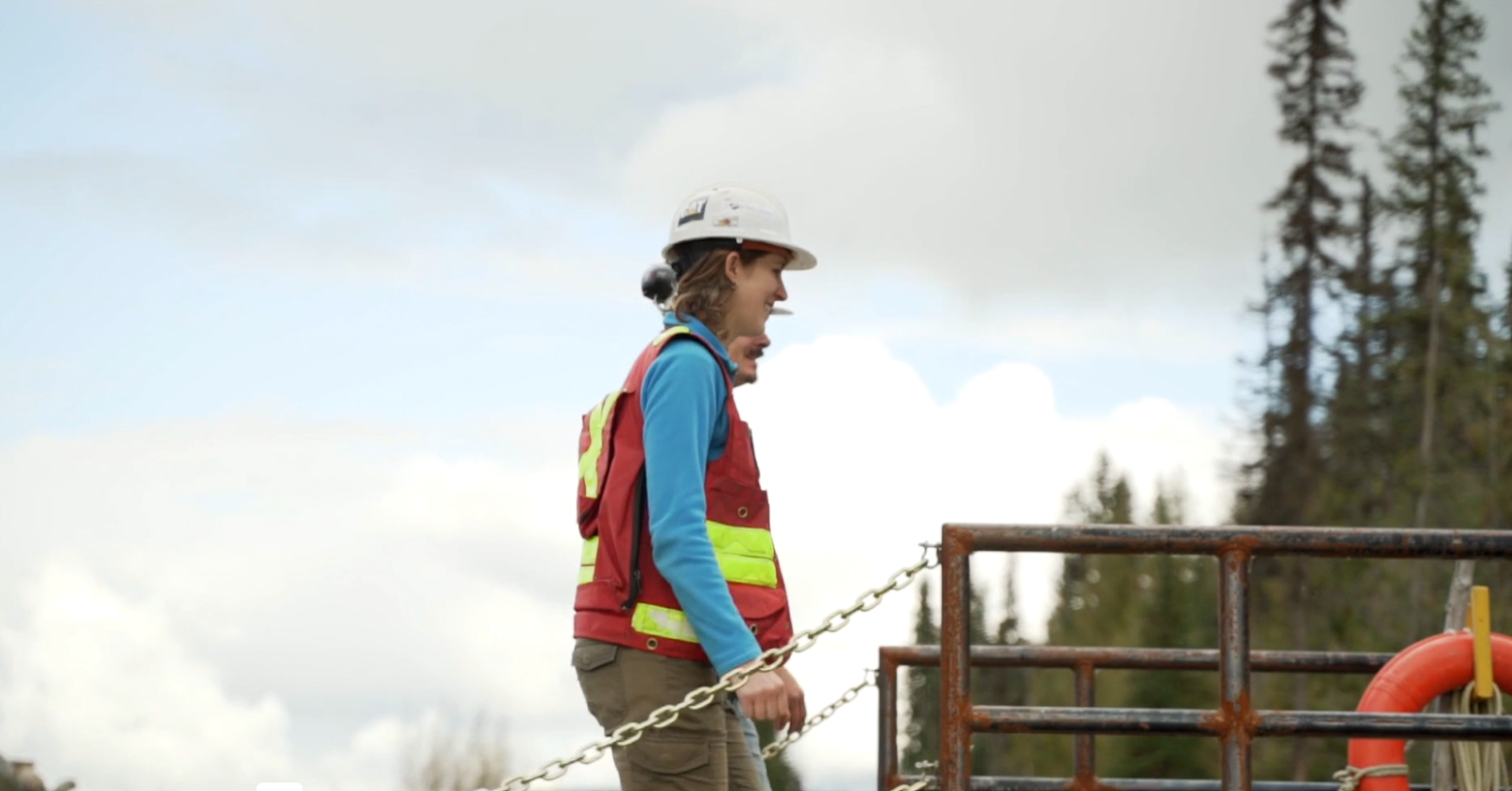 Restoration and environmental experts working at the Mount Polley mine. 