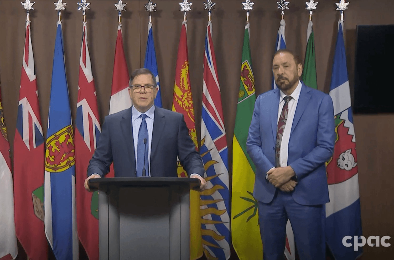 MABC president Michael Goehring and B.C. Mines Minister Jagrup Brar in Ottawa presenting case for mining in B.C. | CPAC